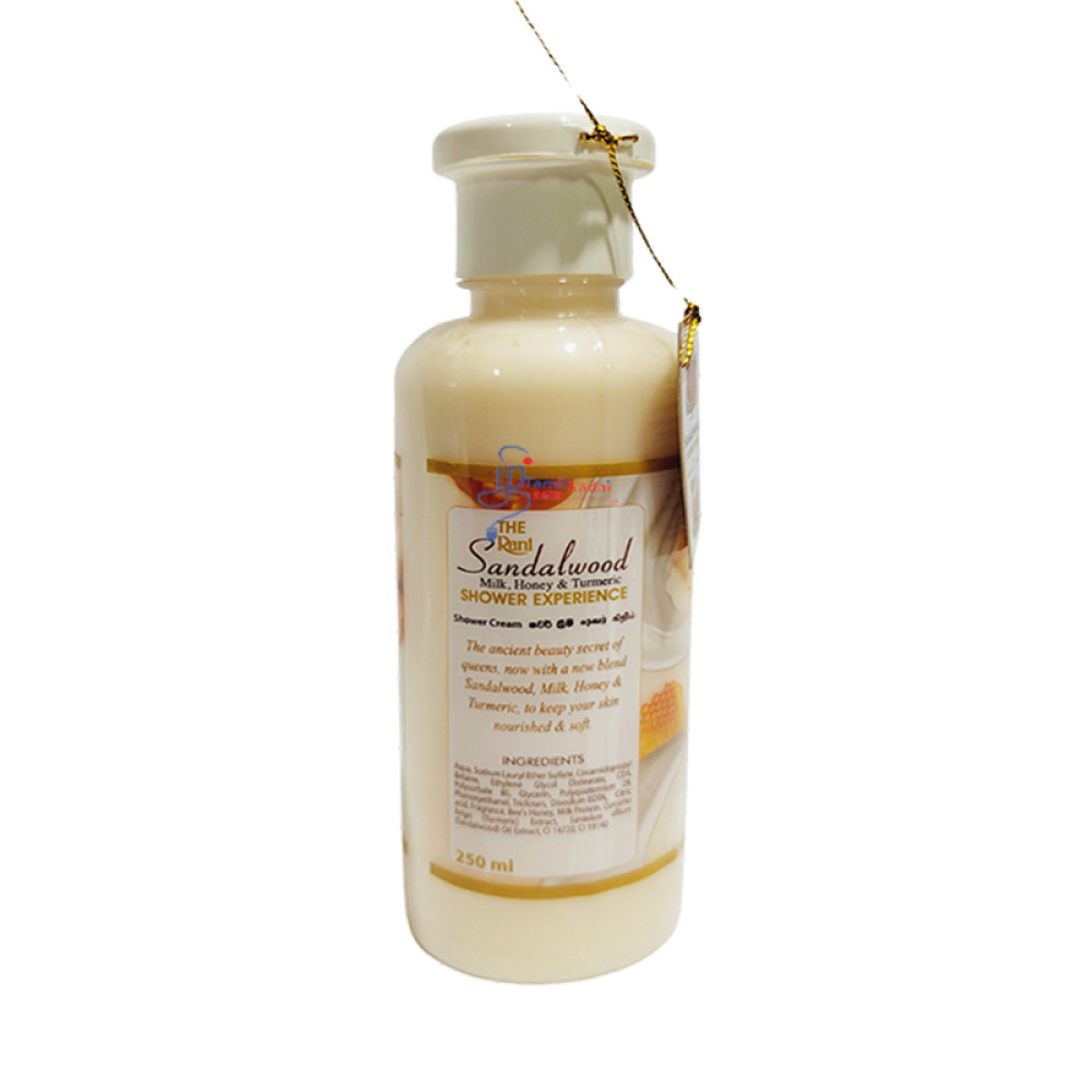 Body Wash Cream - Sandalwood - Milk, Honey & Turmeric (250 ml) - Rani -பால் -தேன் -மஞ்சள் வாசம்