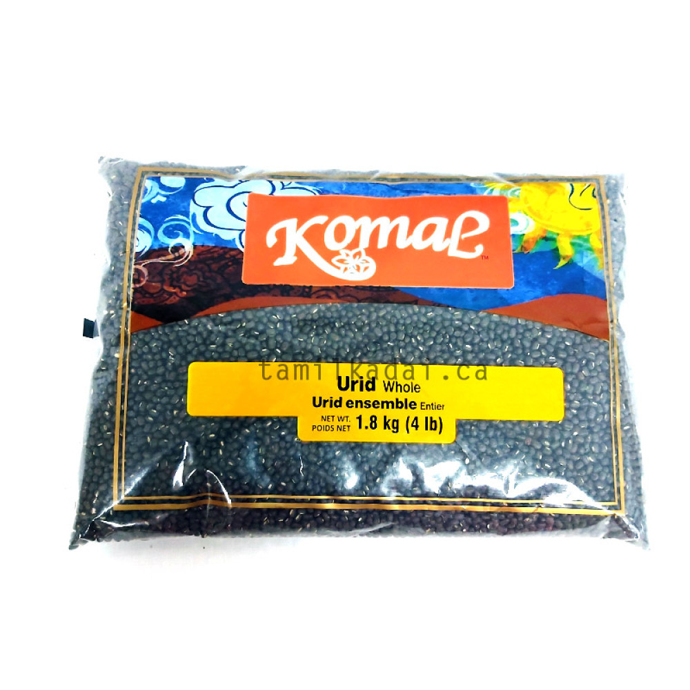 Urid Dhal Whole With Skin (4 Lb) - Komal - உளுந்து