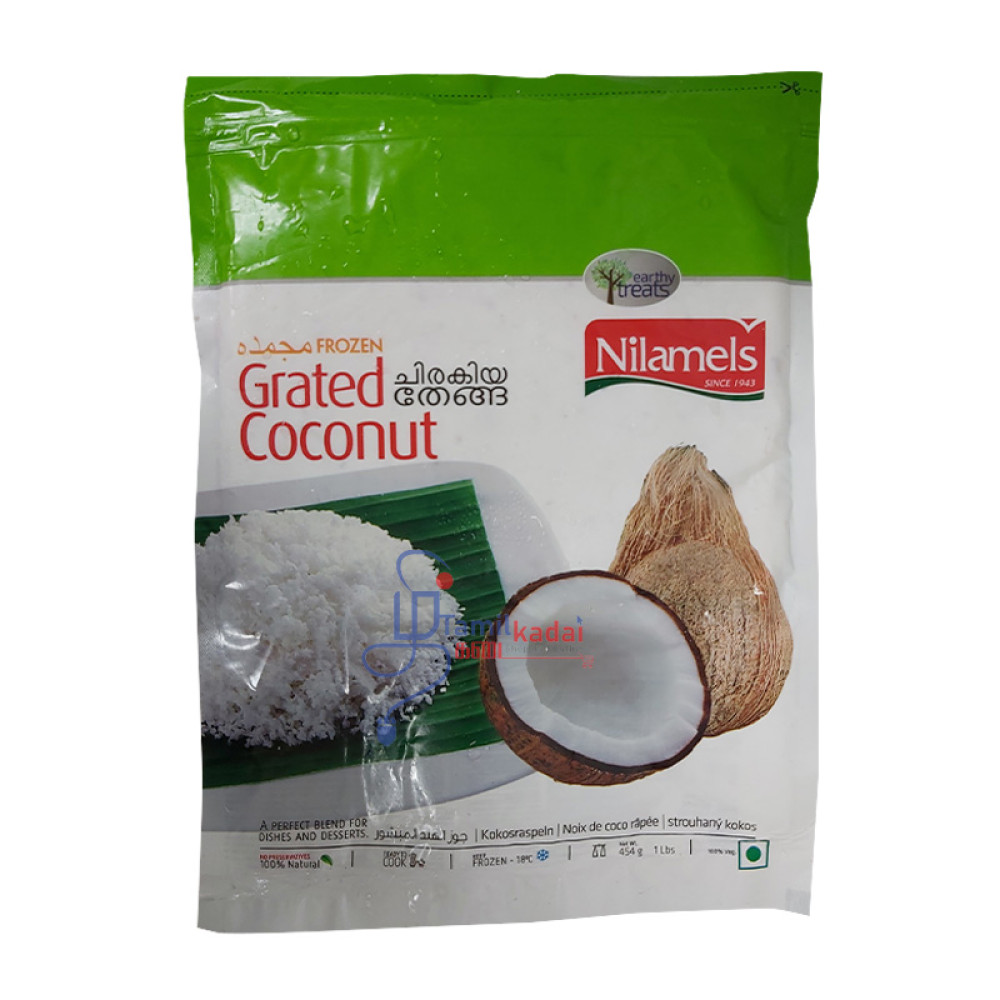 Grated Coconut (454g) - Nilamels -Frozen- தேங்காய் துருவல்