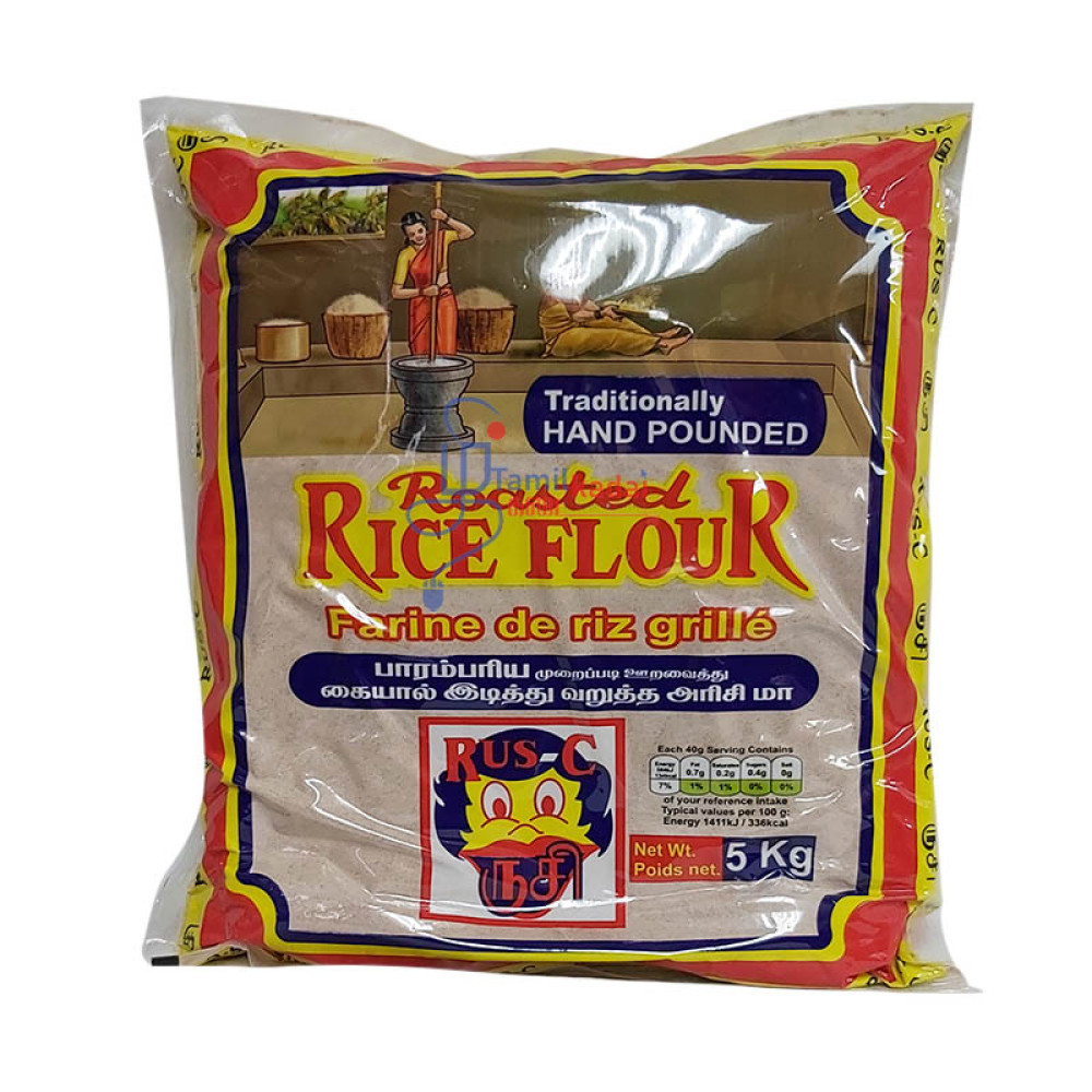 Roasted Red Rice Flour  (5 Kg) - Rushi - வறுத்த சிவப்பு அரிசி மா