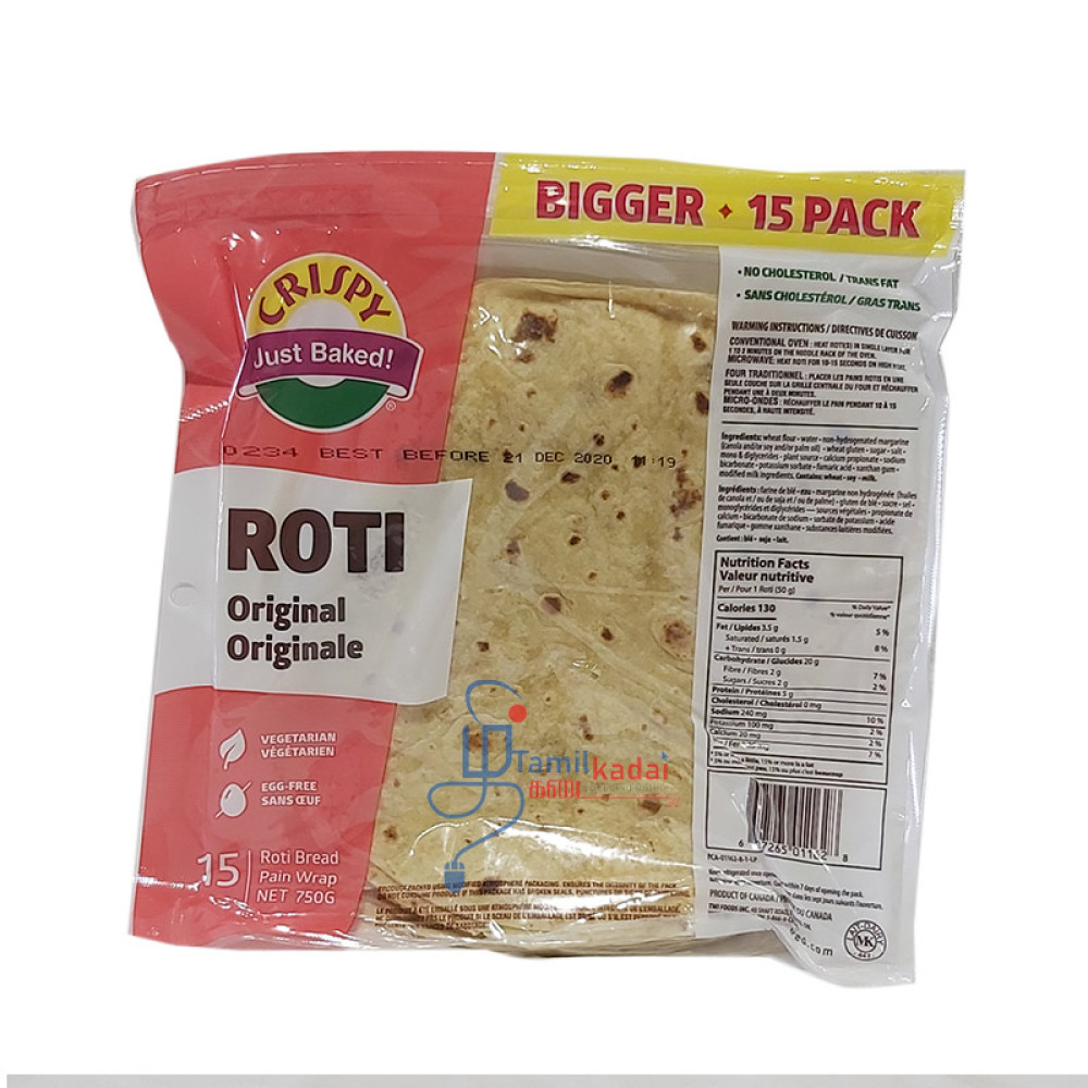 Roti Original (750 g -15 Pc) - Crispy