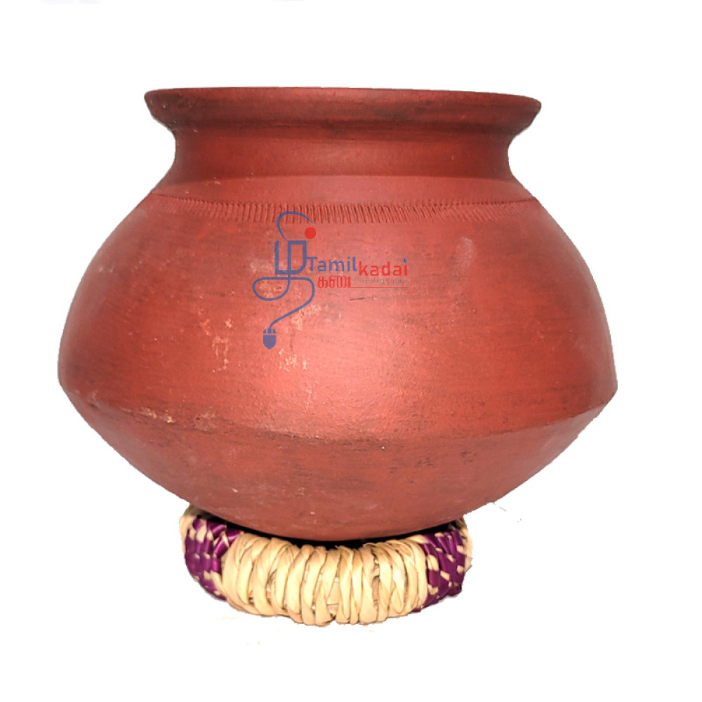 Mud Pot (Medium + Pot Holder) - மண்பானை