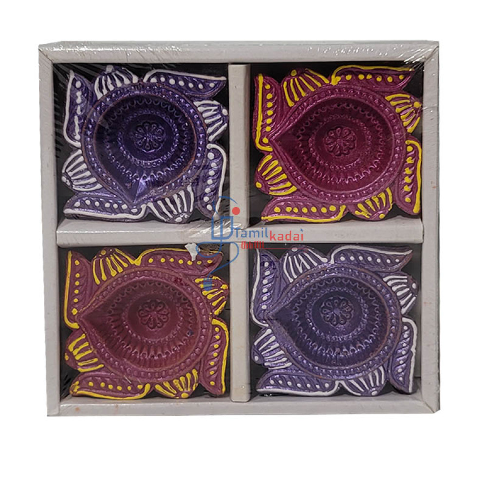 Mud Deepam (4 Set - Colour)