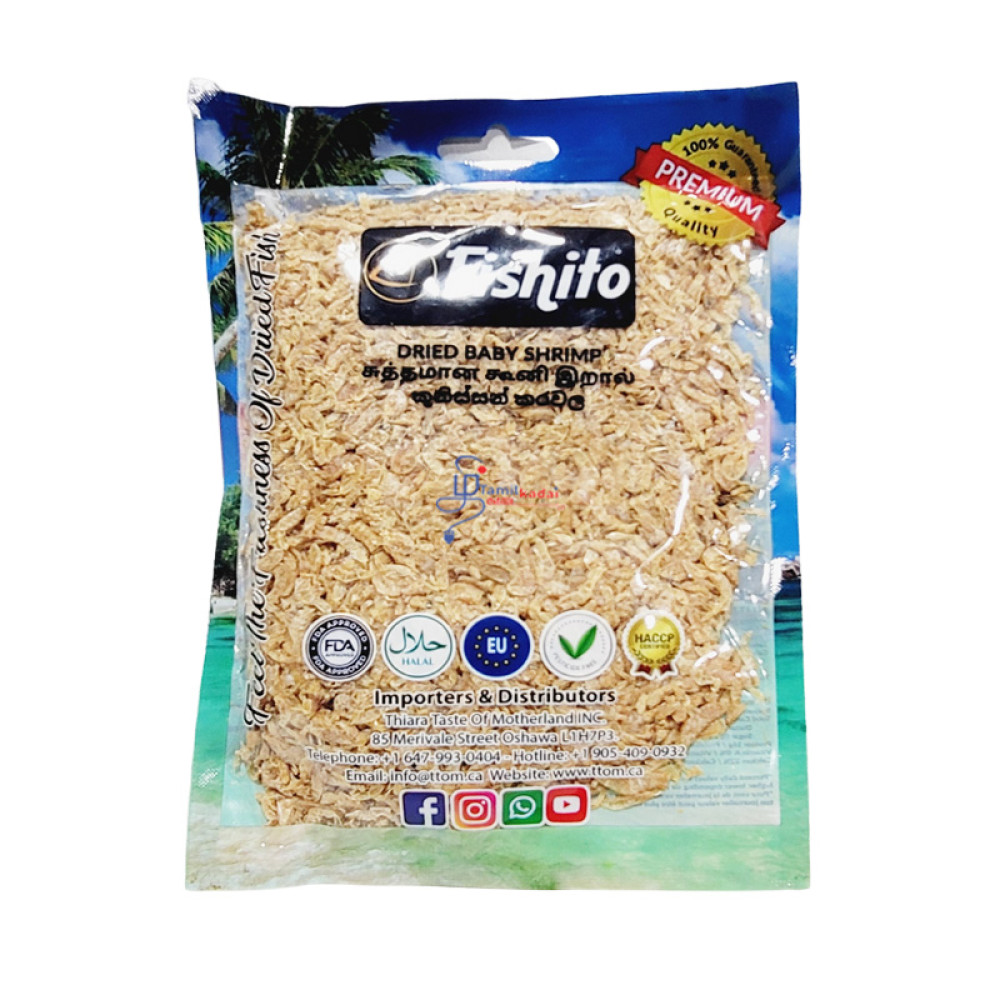 Dried Baby Shrimp-100g-Fishito - சுத்தமான கூனி இறால்