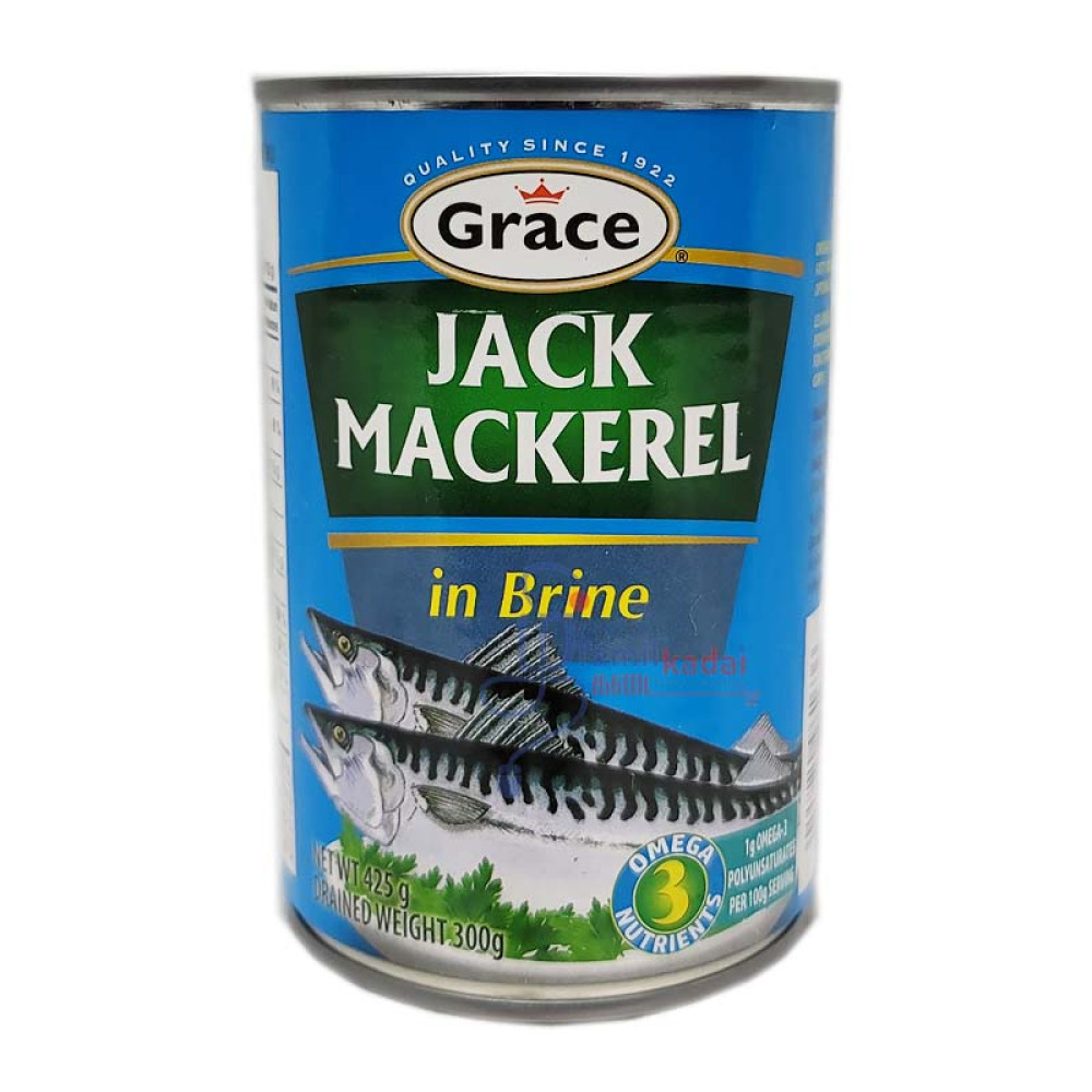 Jack Mackerel (300 g) - In Brine - Grace-மீன் டின் 