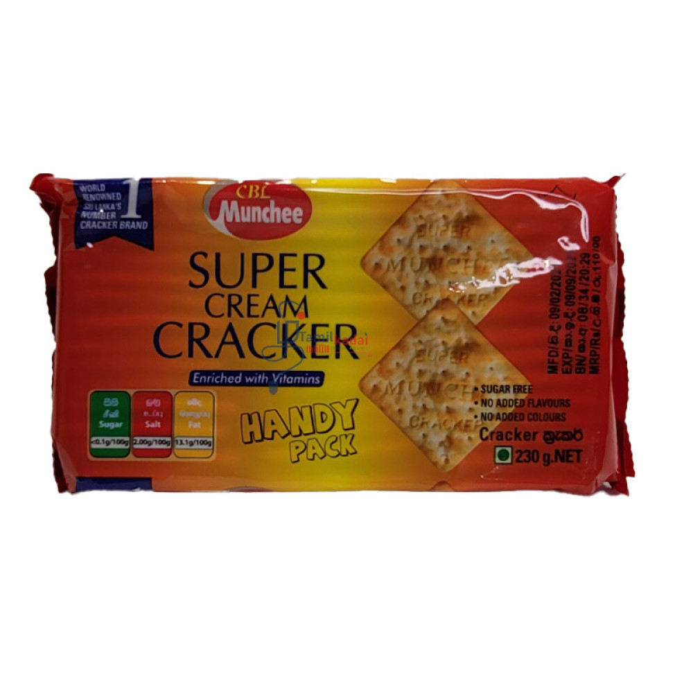 Supper Cream Cracker -handy pack-230g-Munchee