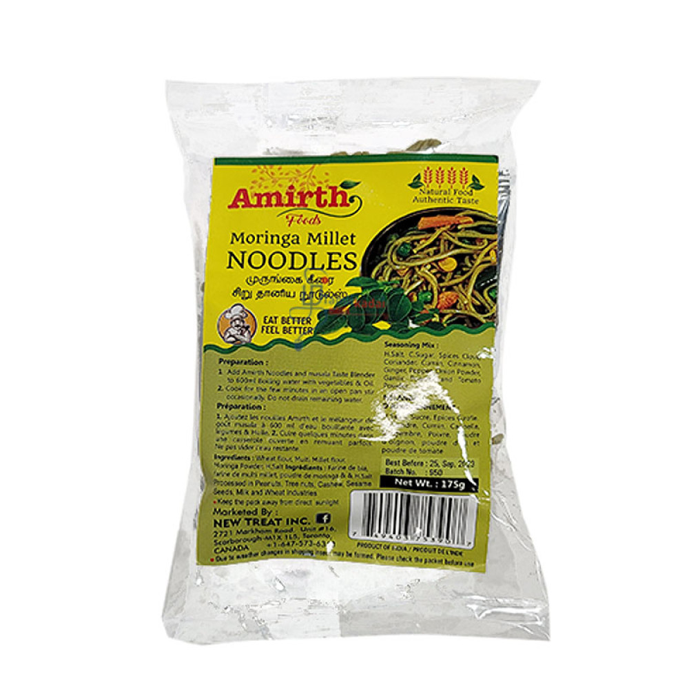 Moringa Millet Noodles - 175g - Amirth - முருங்கை கீரை சிறுதானிய நூடுல்ஸ்