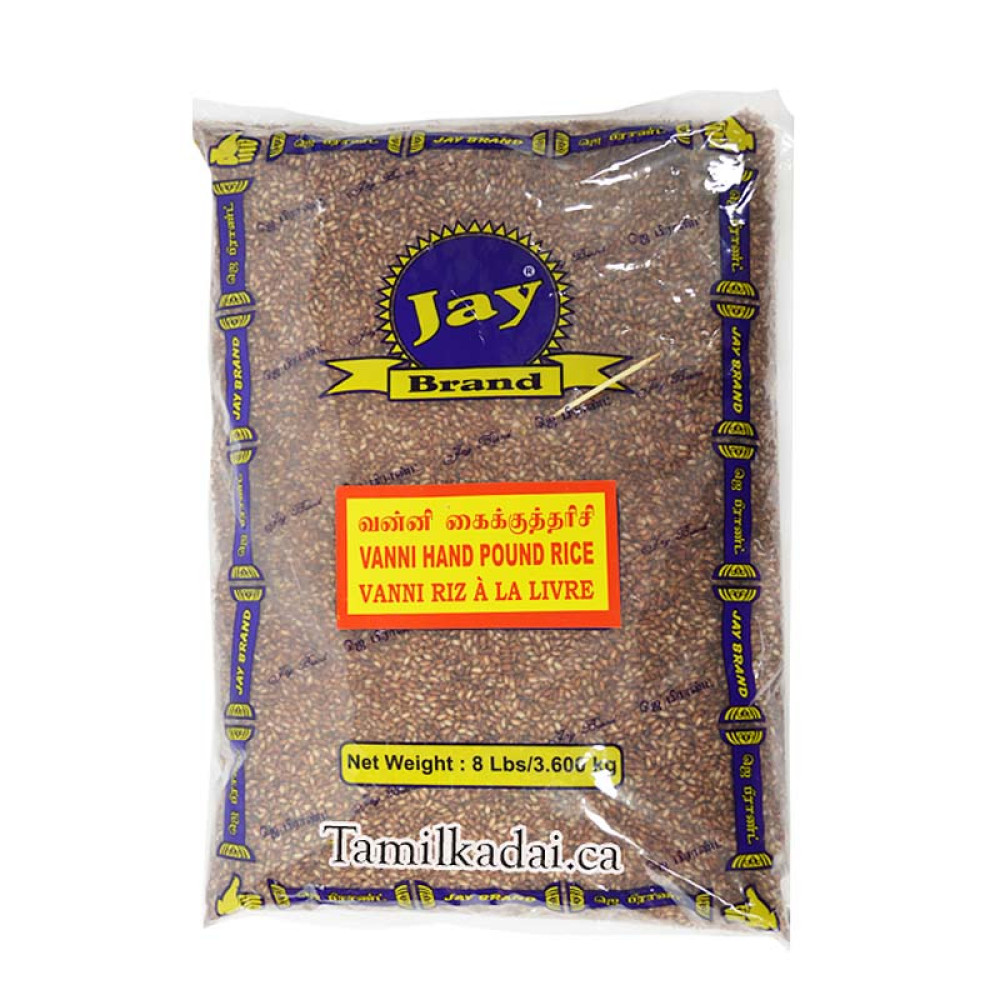 Vanni Hand Pound Rice (8 lb) - Jay Brand - கைக்குத்தரிசி