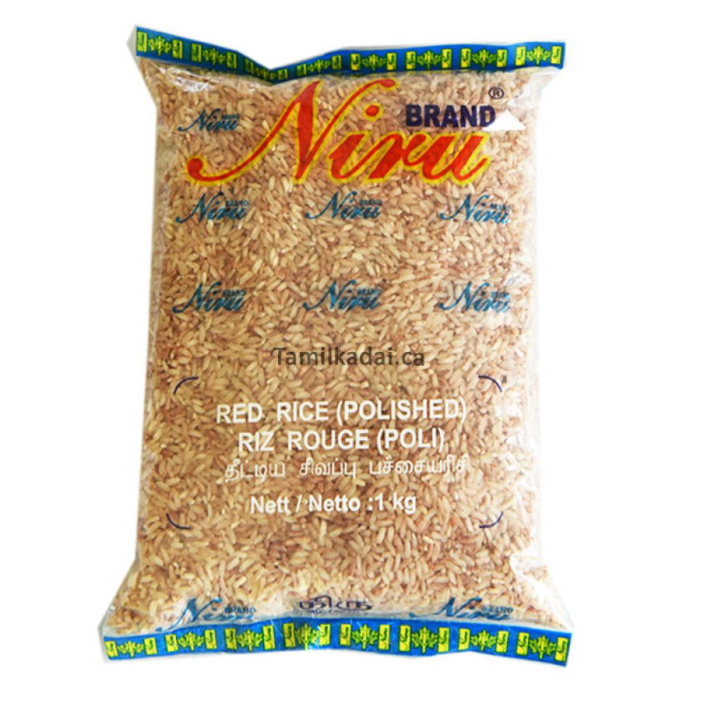 Red Rice (Polished)  (1Kg) - Niru - சிவப்பு பச்சை அரிசி